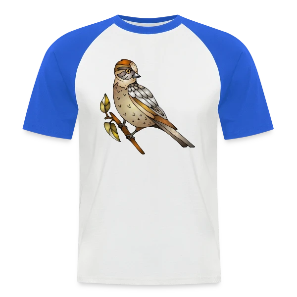 L'Oiseau Arc-en-ciel sur T-shirt baseball manches courtes Homme