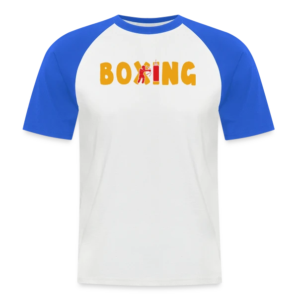 Boxing - Mon Sport, Ma Passion ! Humour Combat sur T-shirt baseball manches courtes Homme