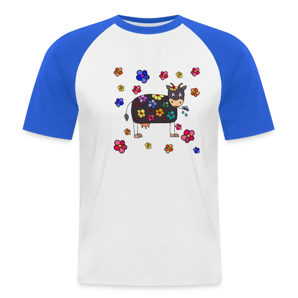 La Vache Stylée sur T-shirt baseball manches courtes Homme