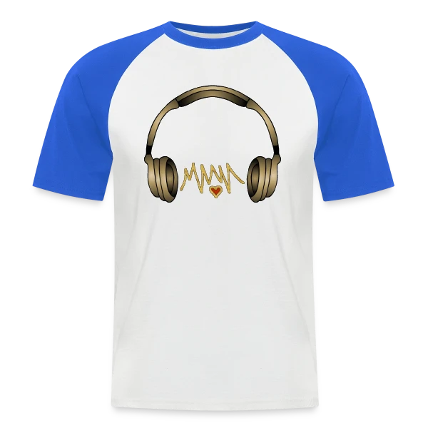 Casque Audio Style Urbain sur T-shirt baseball manches courtes Homme