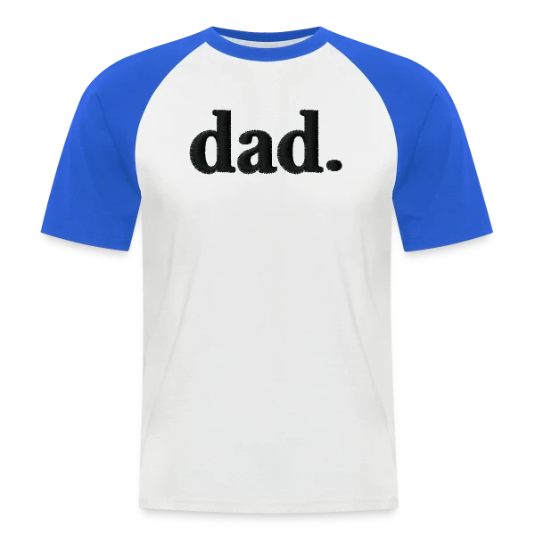 Brodé 'Dad' - Style Élégant et Minimaliste sur T-shirt baseball manches courtes Homme