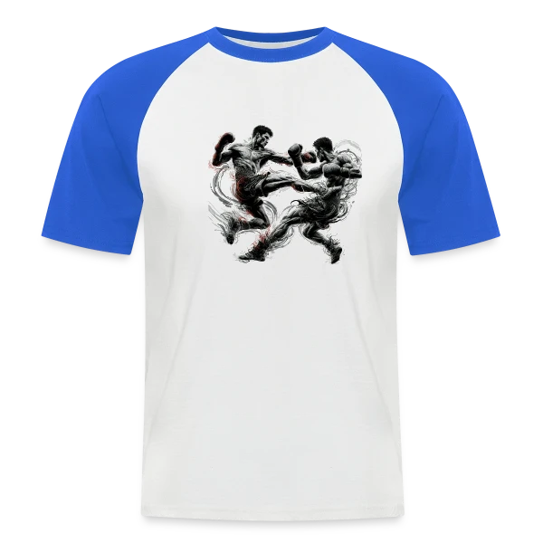 Kickboxing, Thaï Boxe, Muay Thai - Passion Combat sur T-shirt baseball manches courtes Homme