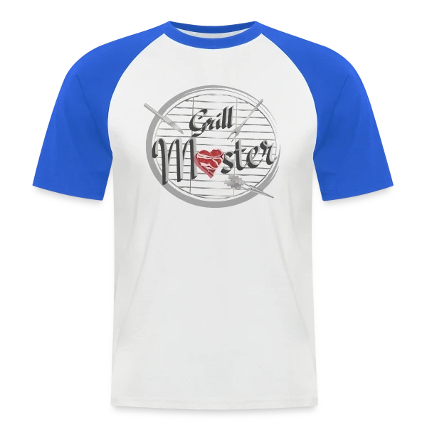 Maître du Grill Cœur sur T-shirt baseball manches courtes Homme