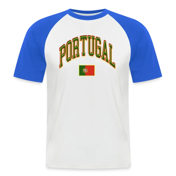 L'Esprit Portugal sur T-shirt baseball manches courtes Homme
