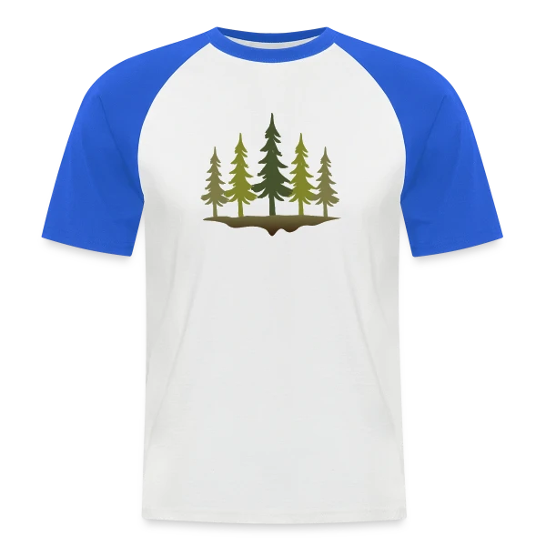 Forêt Mystique Sylvestre sur T-shirt baseball manches courtes Homme