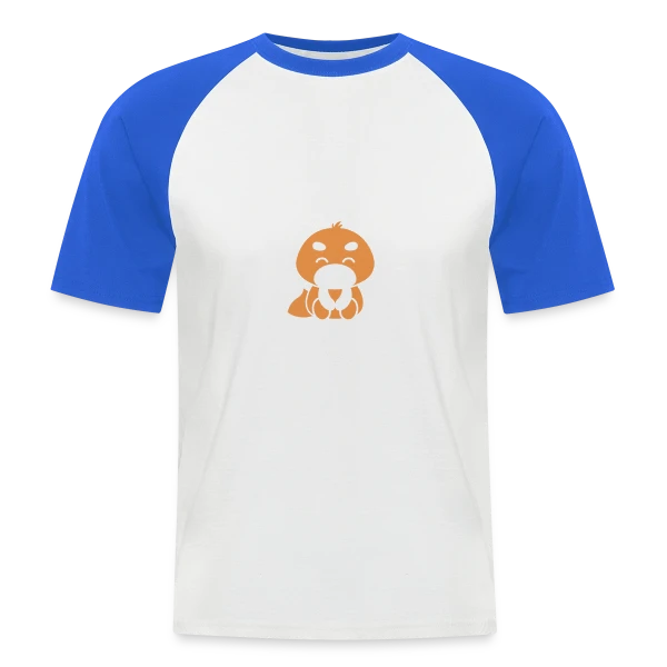 Panda Roux Adorable sur T-shirt baseball manches courtes Homme