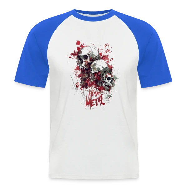 Esprit Heavy Metal sur T-shirt baseball manches courtes Homme
