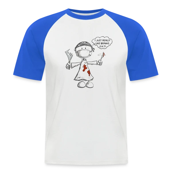 Chirurgien Cartoon Rigolo : Le Maître du Bistouri sur T-shirt baseball manches courtes Homme
