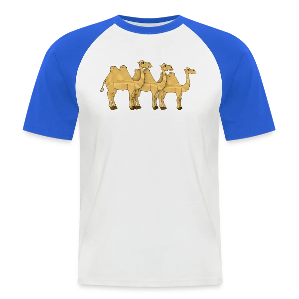 Chameau du Désert Stylé sur T-shirt baseball manches courtes Homme