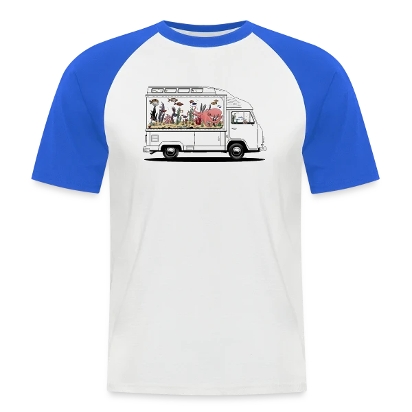 Camperarium : L'Art du Voyage Nomade sur T-shirt baseball manches courtes Homme