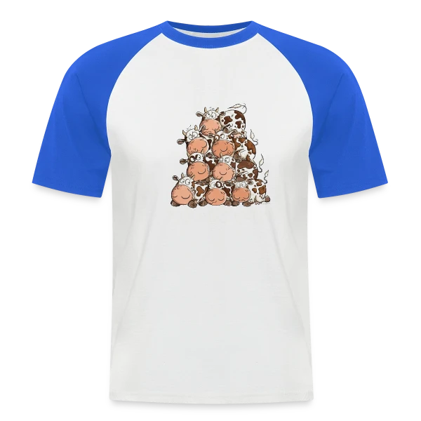 Humour Vache : Le T-Shirt Rigolo et Son Jeu de Mots sur T-shirt baseball manches courtes Homme