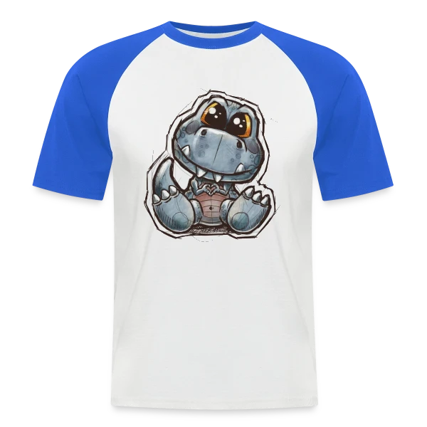 P'tit Dino Mignon sur T-shirt baseball manches courtes Homme