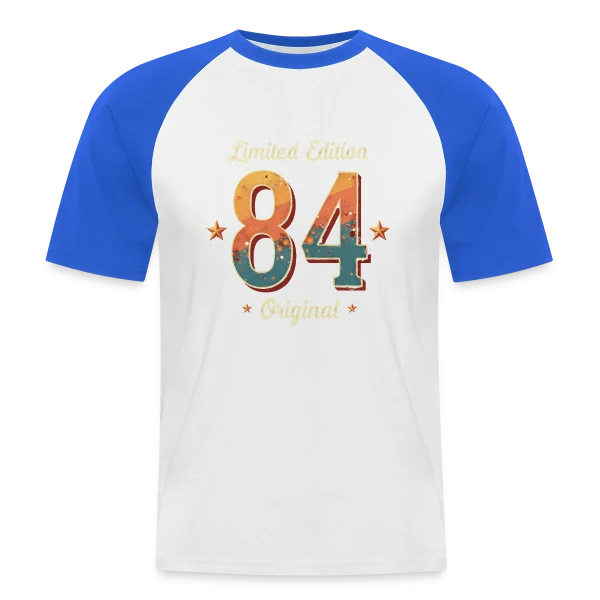 40e Anniversaire Homme Femme - 40 Ans en 1984 sur T-shirt baseball manches courtes Homme