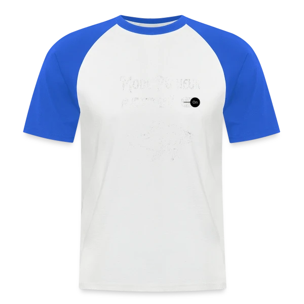 Mode Pêcheur Activé : Design Minimaliste sur T-shirt baseball manches courtes Homme