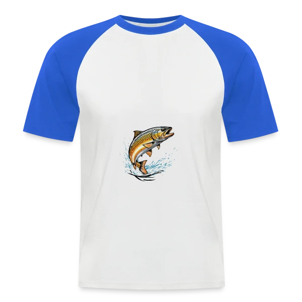 Pêche & Bonheur : Le T-shirt Coloré sur T-shirt baseball manches courtes Homme