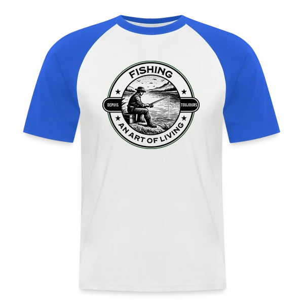 La Pêche : Un Art de Vivre Élégant sur T-shirt baseball manches courtes Homme