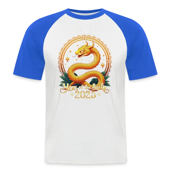 Nouvel An Chinois 2025 - Année du Serpent sur T-shirt baseball manches courtes Homme