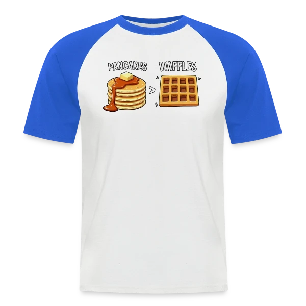 Team Pancakes : La Victoire est Sucrée sur T-shirt baseball manches courtes Homme