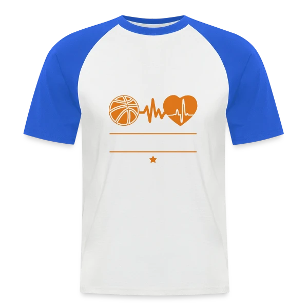 Le Basket, C'est la Vie ! sur T-shirt baseball manches courtes Homme