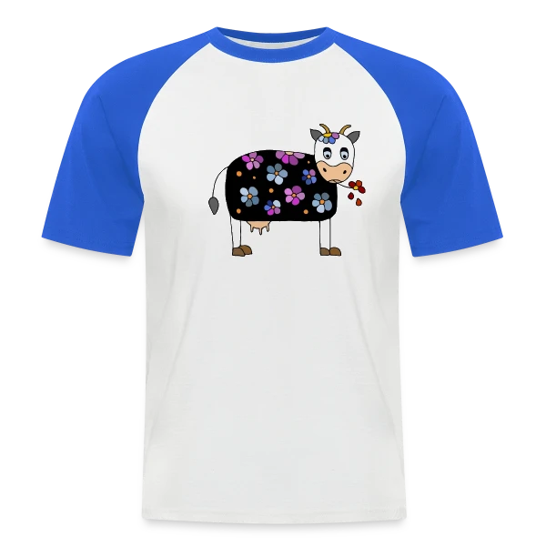 La Vache Rigolote sur T-shirt baseball manches courtes Homme