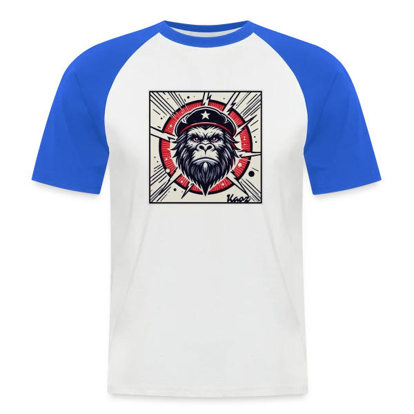 Gorille Révolutionnaire Stylé sur T-shirt baseball manches courtes Homme