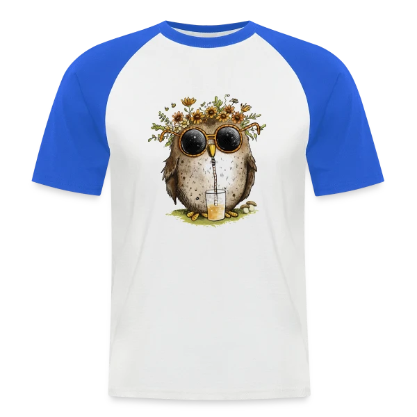 Chouette Cool et Limonade sur T-shirt baseball manches courtes Homme