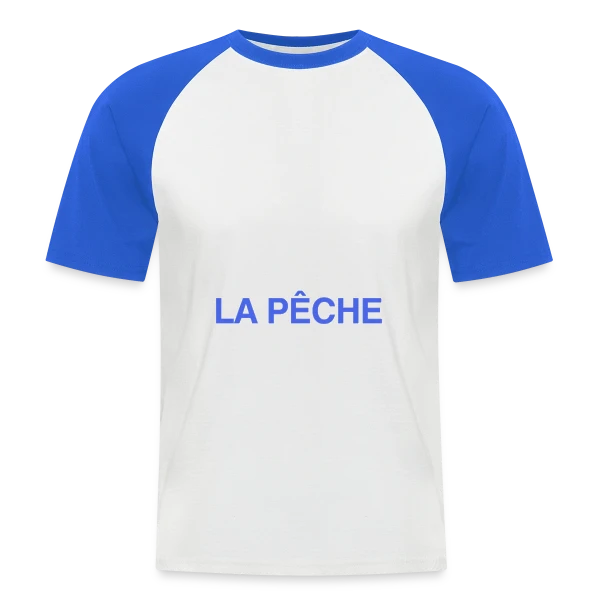 Le Roi de la Pêche - Cadeau Pêcheur Personnalisé sur T-shirt baseball manches courtes Homme