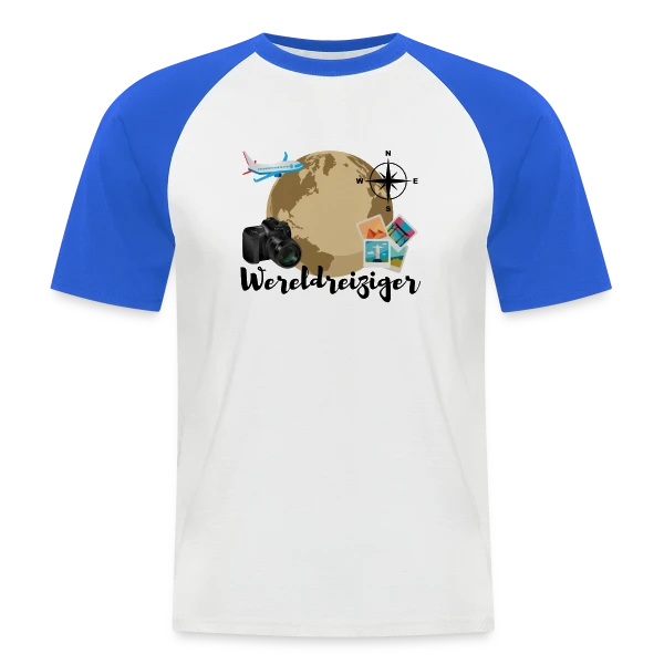 Voyageur du Monde Aventure sur T-shirt baseball manches courtes Homme