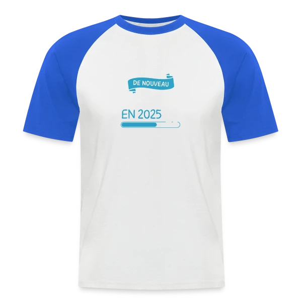 'De Nouveau Grand-Papa en 2025' ? Annonce Grossesse Humoristique sur T-shirt baseball manches courtes Homme