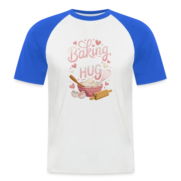 Passion Pâtisserie : Mon Cœur Fond pour les Douceurs sur T-shirt baseball manches courtes Homme