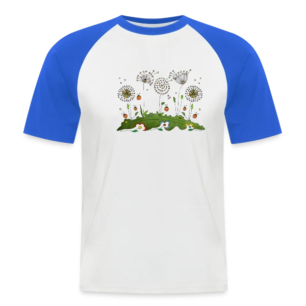 Éclat Floral sur T-shirt baseball manches courtes Homme