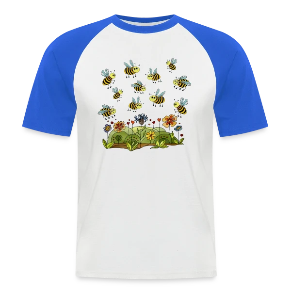 Monde des Insectes sur T-shirt baseball manches courtes Homme