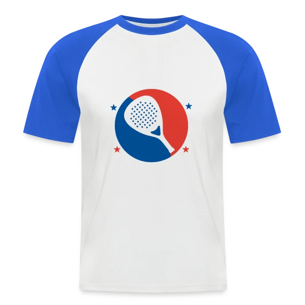 J'Peux Pas, J'ai Padel : Humour de Padeliste sur T-shirt baseball manches courtes Homme