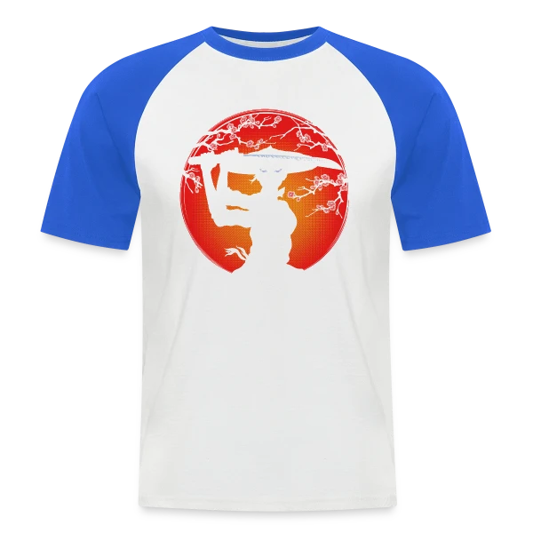 Kunoichi Esprit Bushido sur T-shirt baseball manches courtes Homme