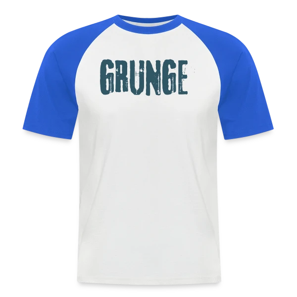 Grunge Teinte Vintage sur T-shirt baseball manches courtes Homme