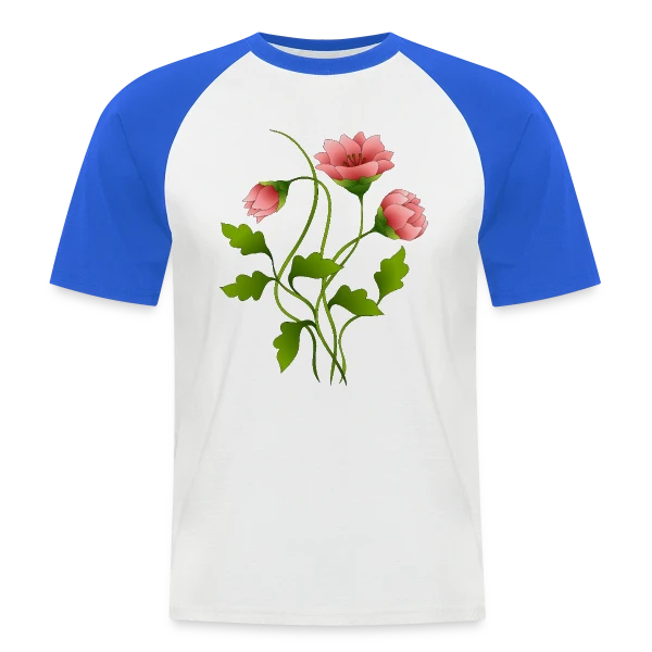 Design Numérique 2141 sur T-shirt baseball manches courtes Homme