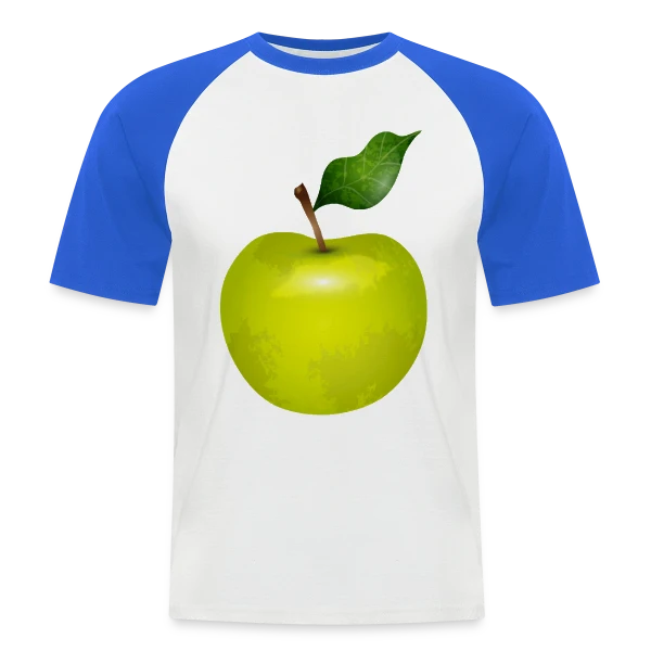 Pomme Verte Éclatante sur T-shirt baseball manches courtes Homme