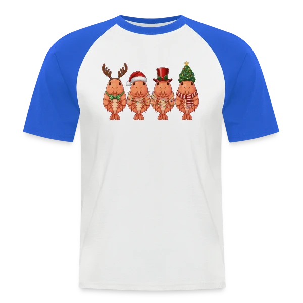 Motif Vibrations Abstraites sur T-shirt baseball manches courtes Homme