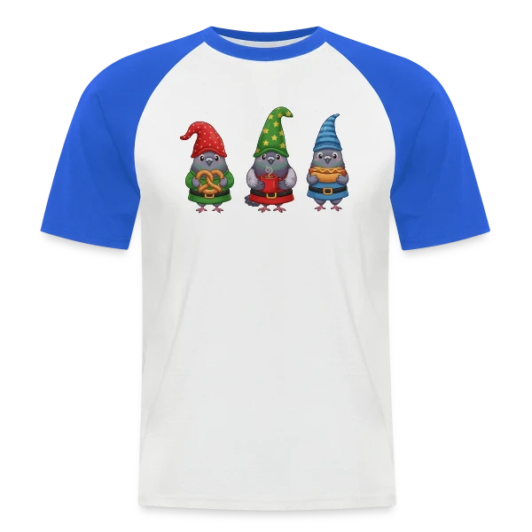 Design 'Curve' Élégant et Minimaliste sur T-shirt baseball manches courtes Homme
