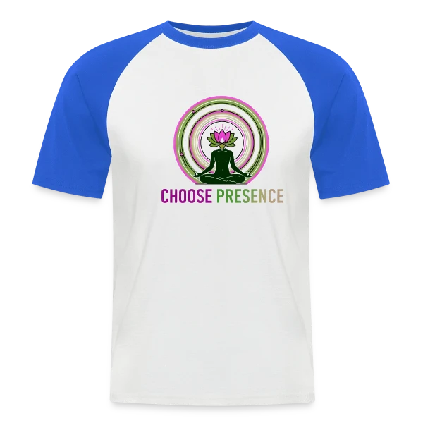 Choisissez la Présence sur T-shirt baseball manches courtes Homme