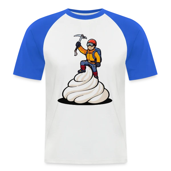 L'Alpiniste: Conquête des Sommets sur T-shirt baseball manches courtes Homme