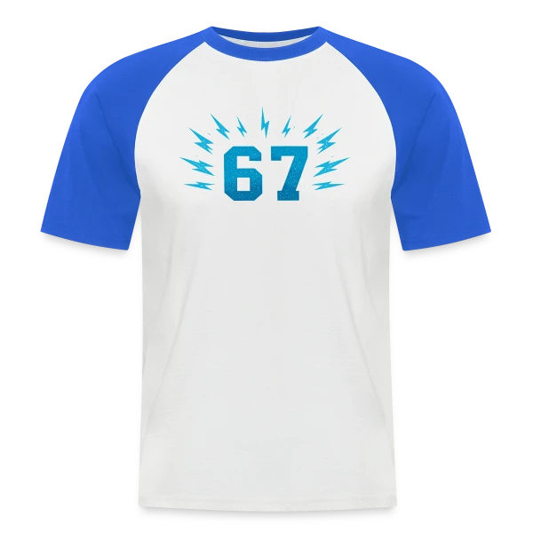 Connexion Numérique sur T-shirt baseball manches courtes Homme