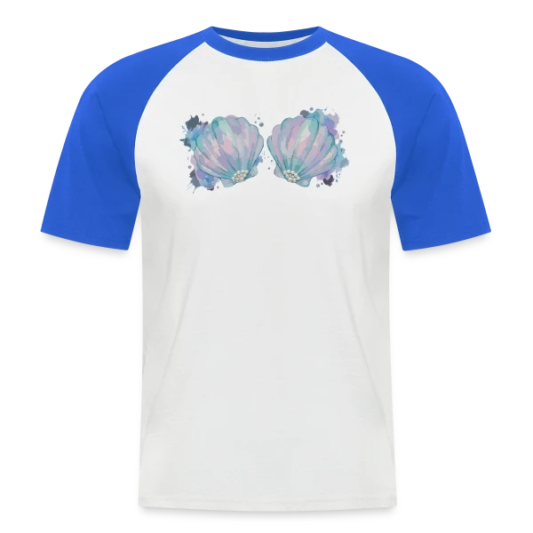 Élégance Courbe sur T-shirt baseball manches courtes Homme
