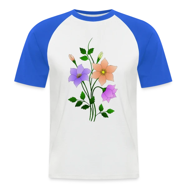 Signature Numérique 3738 sur T-shirt baseball manches courtes Homme