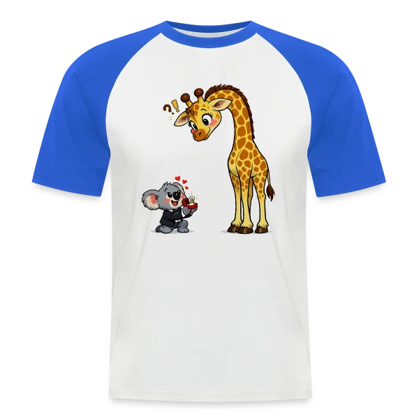 Création IA Abstraite sur T-shirt baseball manches courtes Homme