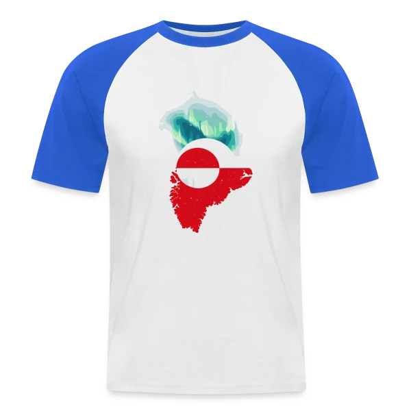 Vibrations Graphiques sur T-shirt baseball manches courtes Homme