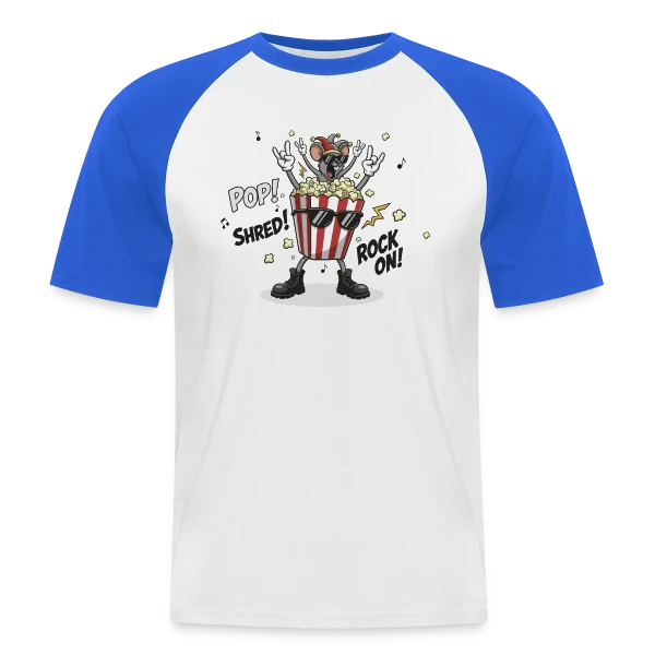 Design Énergique et Abstrait sur T-shirt baseball manches courtes Homme