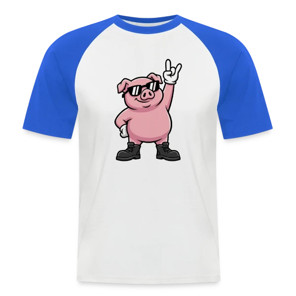 Pulse Énergétique sur T-shirt baseball manches courtes Homme