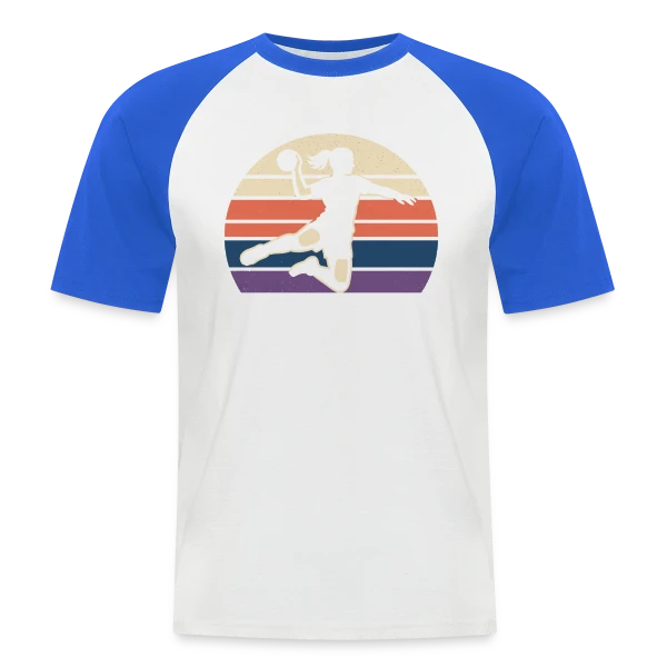 Design Minimaliste Géométrique sur T-shirt baseball manches courtes Homme