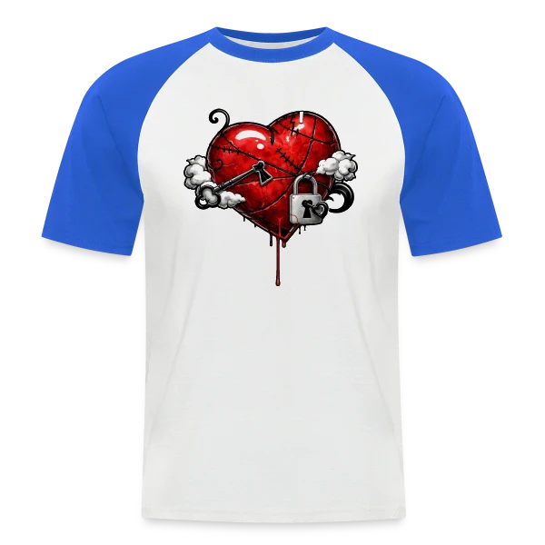 Cœur Résilient sur T-shirt baseball manches courtes Homme